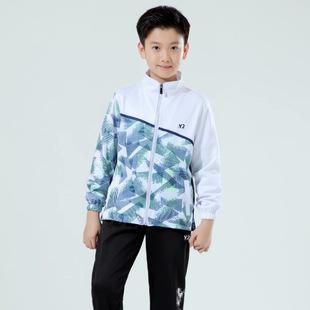 儿童秋冬装羽毛球服套装女童拉链外套长裤学生训练运动服3611