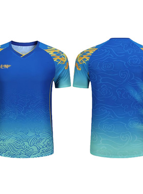 新款乒乓球服女短袖速干学生运动队服儿童乒乓球大赛服22097