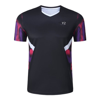 新款羽毛球服上衣男女速干比赛服儿童学生网球训练服透气23079