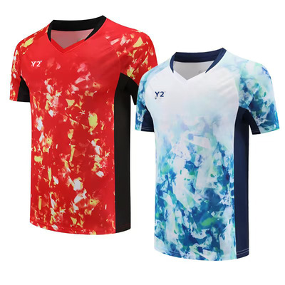 羽毛球服大赛版女款短袖吸汗