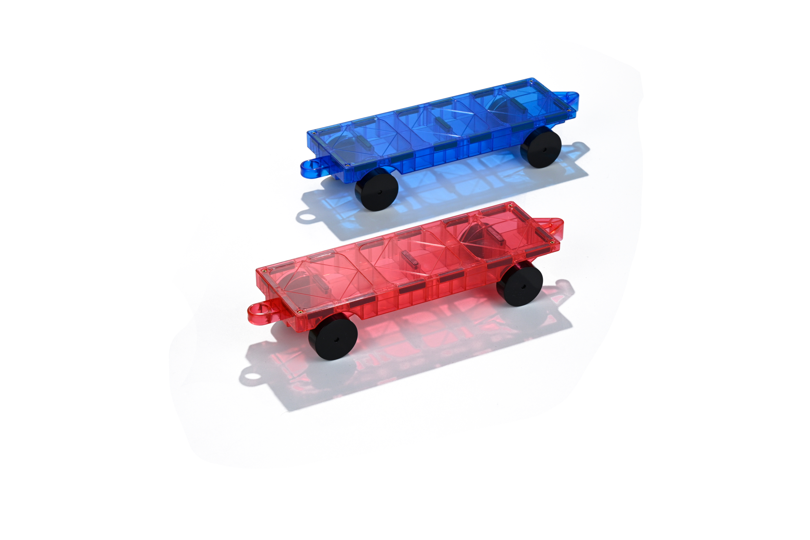 兼容弥鹿科博dudubao补充拼装磁性强磁益智玩具加长3倍75磁力片车