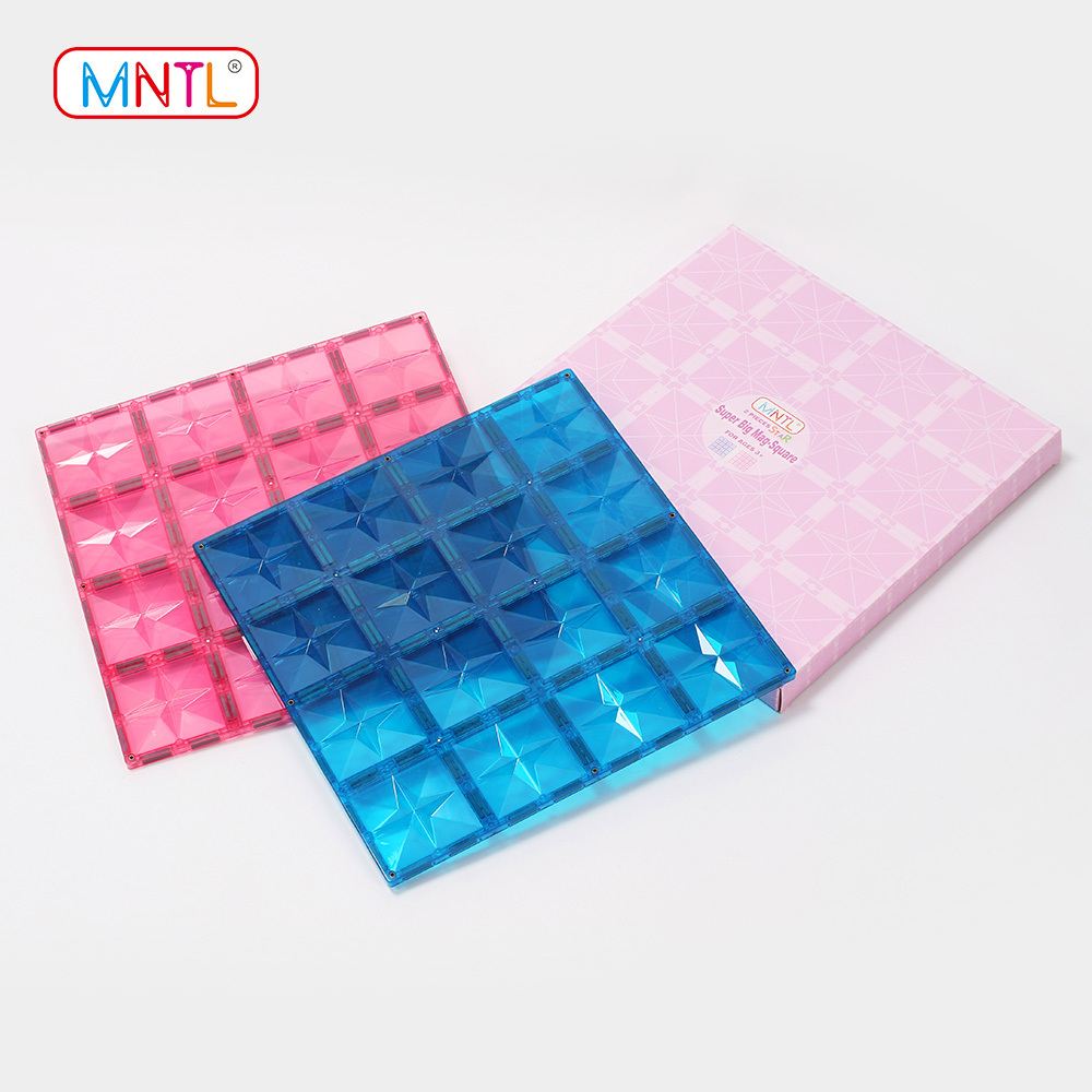 MNTL2片装30厘米大磁力片磁力小车拼搭积木配件底板益智早教积木
