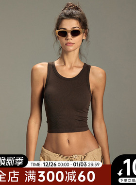 Choc女孩一体织运动内衣女固定杯瑜伽背心普拉提训练跑步健身文胸