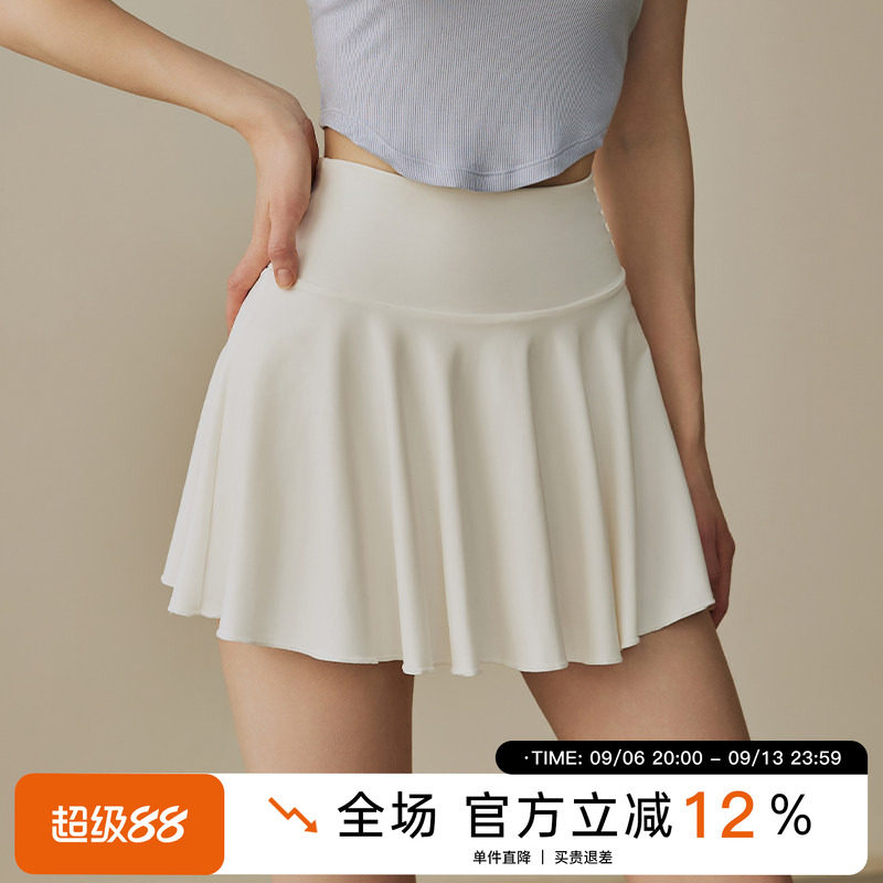 跑步高腰显瘦女夏网球裙裤图片