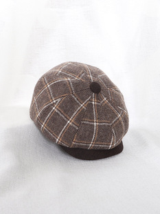 儿童画家帽秋冬季英伦洋气八角帽美拉德风男童女童复古贝雷帽子潮