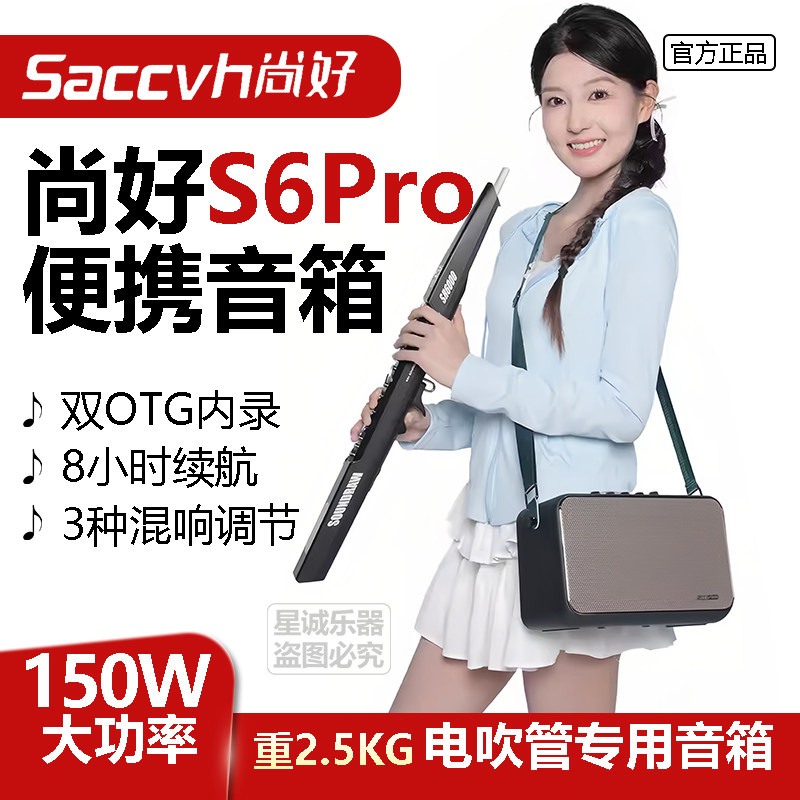 尚好 S6PRO 内录直播音箱 电吹管萨克斯笛子二胡口琴多功能音响