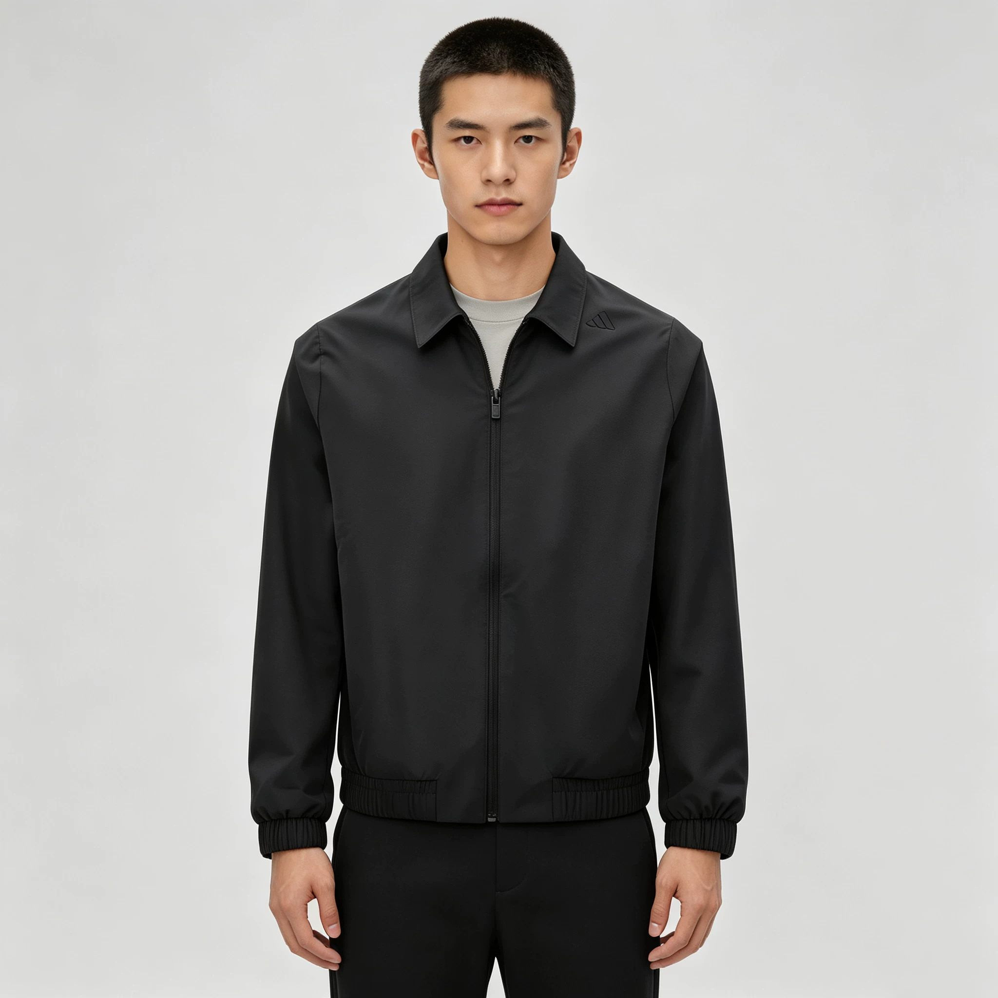 adidas阿迪达斯外套男武宗双面穿梭织翻领休闲夹克KY7751 KY7752