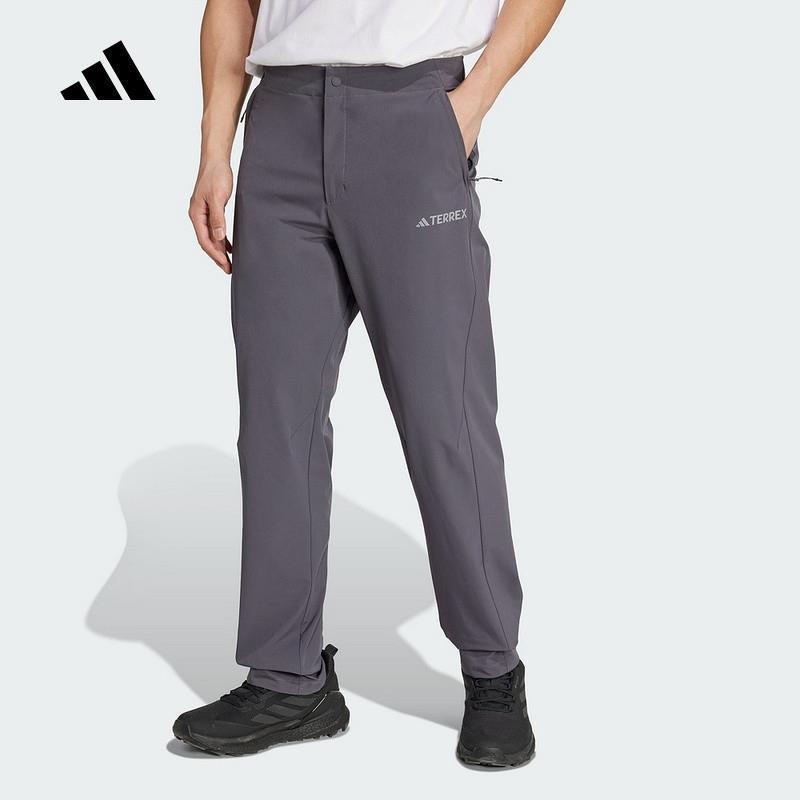 adidas阿迪达斯男裤25夏季TERREX户外休闲速干直筒运动长裤JW4824