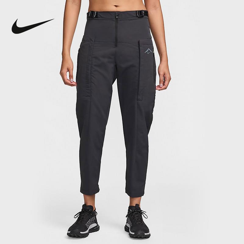 Nike耐克女裤2024冬季新款户外跑步训练休闲梭织长裤FV6372-010