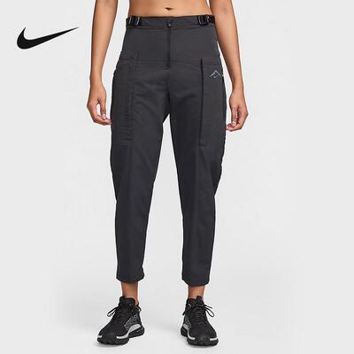 Nike耐克女裤2024冬季新款户外跑步训练休闲梭织长裤FV6372-010
