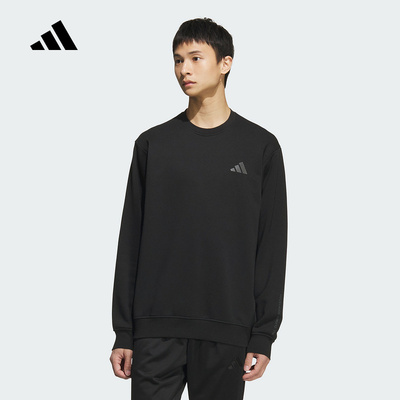adidas阿迪达斯运动卫衣男2025冬季休闲圆领套头衫KB5204 KB5206