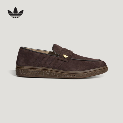 阿迪达斯三叶草女鞋HANDBALL SPEZIAL LOAFER一脚蹬休闲鞋LA8060