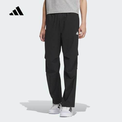 adidas阿迪达斯运动裤男2025夏季新款薄款速干梭织休闲长裤KB6423