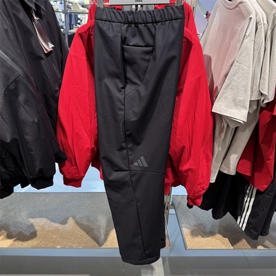 adidas阿迪达斯男裤2025春季新款休闲梭织小脚速干运动长裤JZ8406