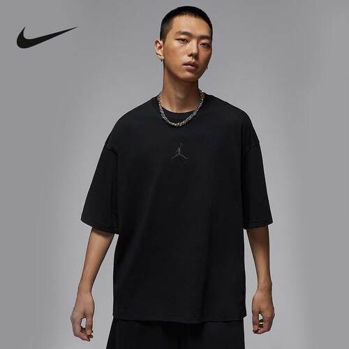 Nike耐克短袖男子2025秋季Jordan宽松运动圆领透气T恤 IB7346-010