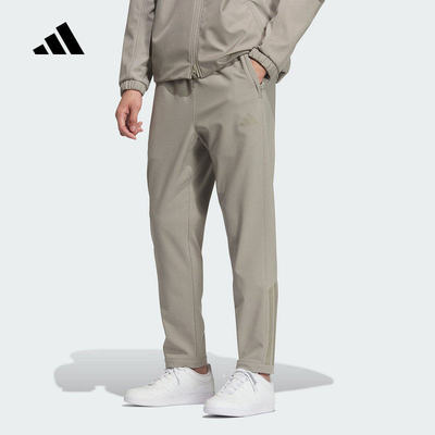 adidas阿迪达斯加绒宽松运动休闲裤春男梭织开放式下摆长裤KQ8527