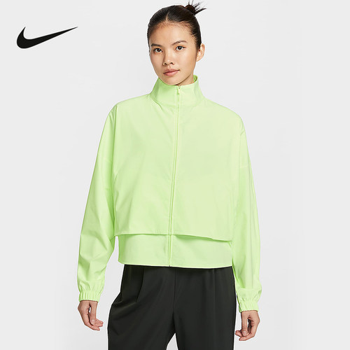 Nike耐克运动外套女2025夏季休闲梭织立领防风防晒夹克HJ0964-701