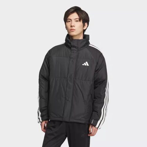 adidas阿迪达斯运动外套男2025冬休闲防风保暖立领短羽绒服KC2487