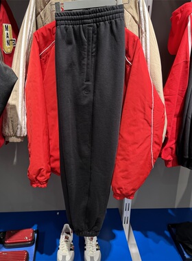 阿迪达斯三叶草男裤2024冬季新款卫裤宽松休闲保暖运动长裤IY2245