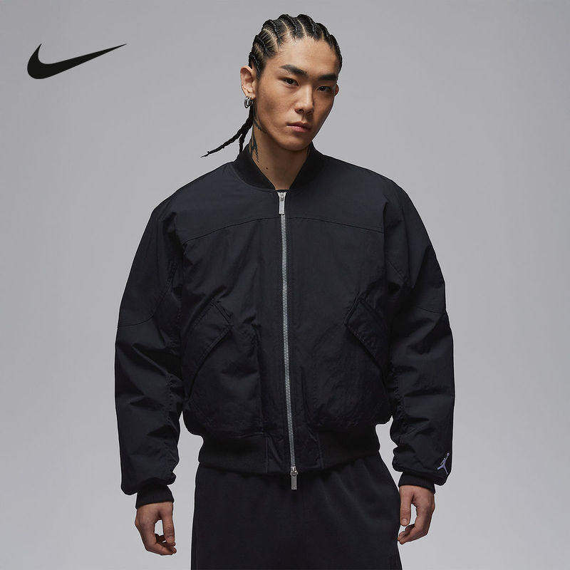 NIKE耐克棉服男2026春季棒球服休闲运动外套飞行员夹克IH0872-010