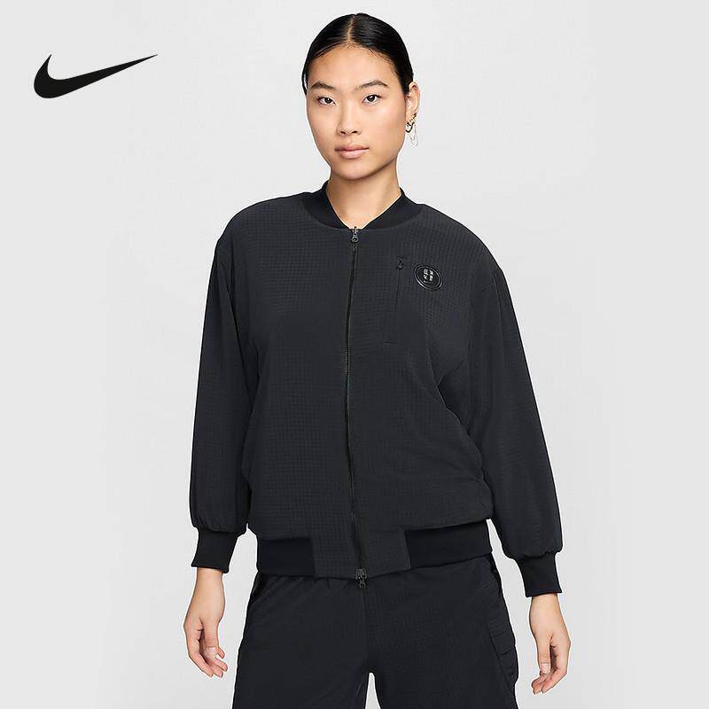 Nike耐克外套女2024秋季新款棒球服双面穿运动防风夹克FV3165-010