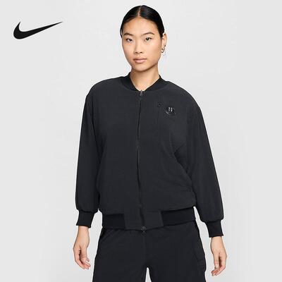 Nike耐克外套女2024秋季新款棒球服双面穿运动防风夹克FV3165-010