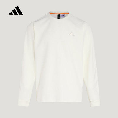 adidas阿迪达斯卫衣男2026春季休闲宽松圆领套头衫KR2542 KR2541
