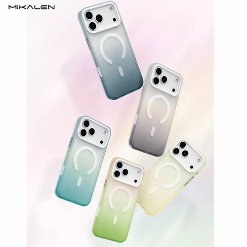 【郝金彪专属】米卡伦轻雾渐染系列适用苹果iPhone系列17Promax雾面手感17pro渐变色磁吸壳16Pm超薄防摔15/14