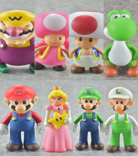 超级玛丽奥耀西手办模型公仔 路易基马里奥耀西龙玩具摆件玩偶