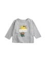 Bc Light Gray Yellow Chick Long Sleeve t