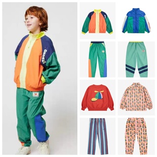 新品 套装 西班牙儿童BC拼色风衣长裤 休闲裤 男女宝宝衬衫 2025AW秋装