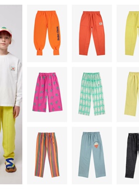 BC25SS西班牙儿童春夏纯棉卫裤阔腿裤牛仔裤男女宝宝休闲长裤子