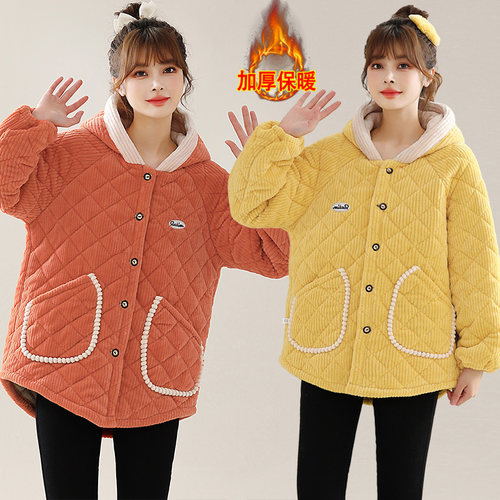 冬季短款棉服短款加绒外套女棉袄