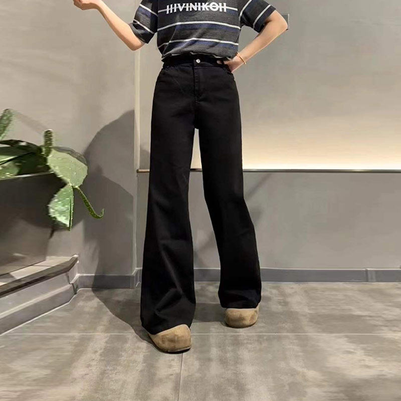 加肥大码女装秋冬款后腰松紧牛仔长裤宽松遮胯胖妹妹窄版阔腿裤子,女装/女士精品,大码裤装,淘宝优惠券,粉丝福利购,淘宝优惠卷