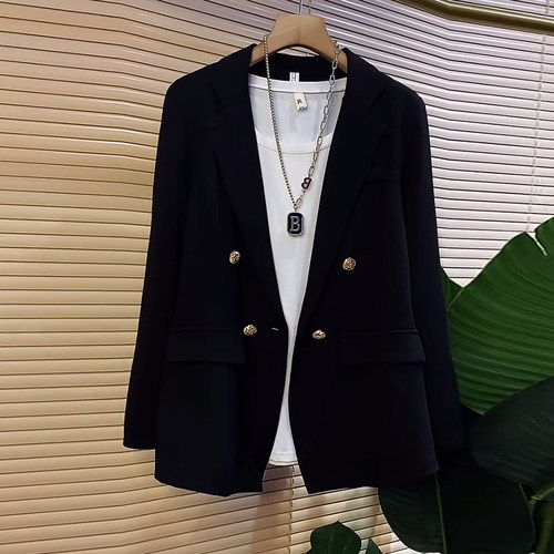 大码女装V领西服外套上衣