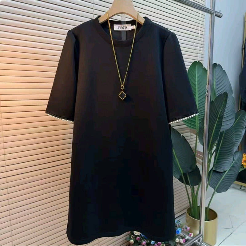 大码女装圆领短袖T恤衫