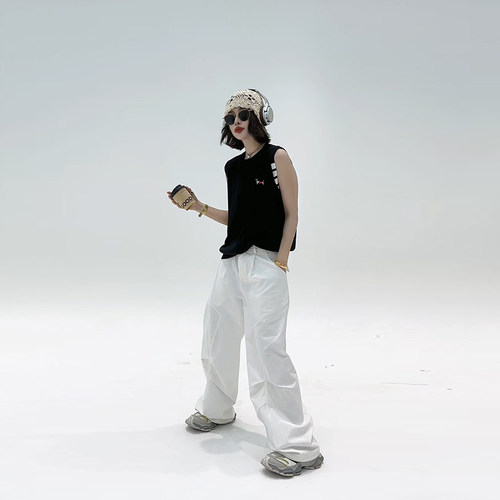 大码女装卡通图案背心