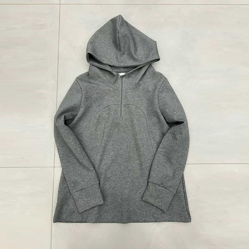 胖妹妹连帽拉链长袖卫衣