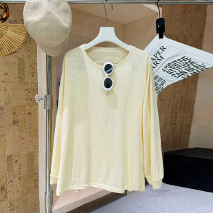 简约早春款 宽松遮肚子胖妹妹韩版 上衣 满身亮钻小衫 加肥女圆领短袖