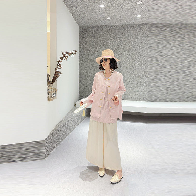 加肥大码女装盘扣暗花马甲胖妹妹韩版气质设计感复古长袖圆领小衫,女装/女士精品,大码内搭,淘宝优惠券,粉丝福利购,淘宝优惠卷