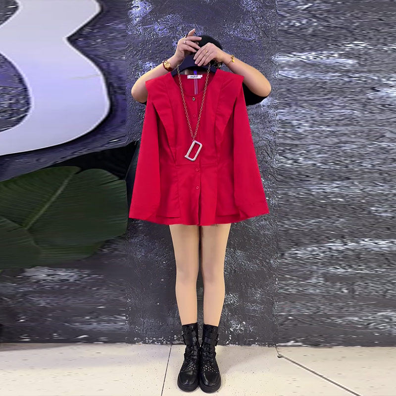 胖妹妹直角肩圆领长袖衬衫大码女装2026新款百搭简约宽松显瘦上衣,女装/女士精品,大码内搭,淘宝优惠券,粉丝福利购,淘宝优惠卷