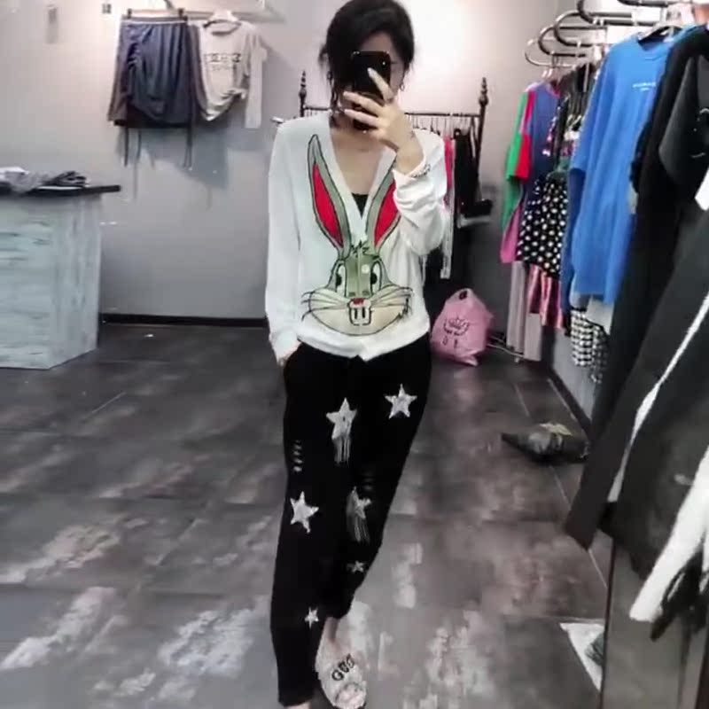 ´óÂëÅ®×°ÅÖÃÃÃÃÔçÇïÐÂÆ·¿¨Í¨ÌðÃÀ±¡ÕëÖ¯ÉÀÉÏÒÂÆÆ¶´ÐÝÏÐÅ®¿ãÏÔÊݳ±
