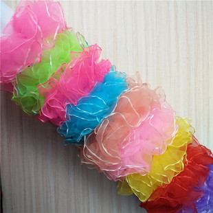 新款儿童表演发饰幼儿园头花发圈元旦节日演出头饰品大红色手腕花