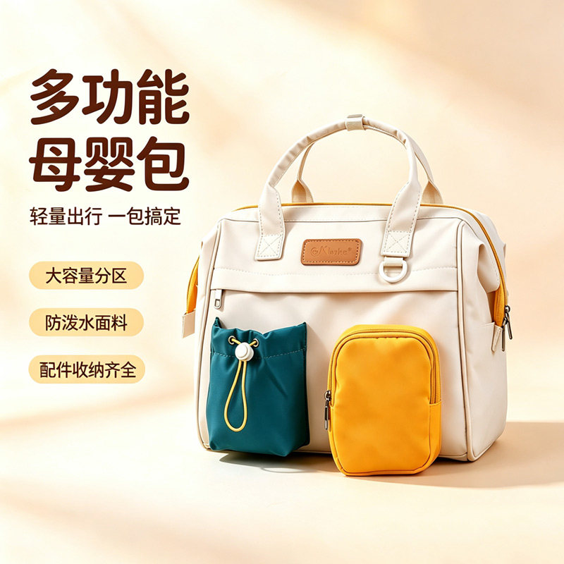 亲子妈咪包时尚可拆分多功能母婴背包外出轻便双肩包宝宝斜挎小包