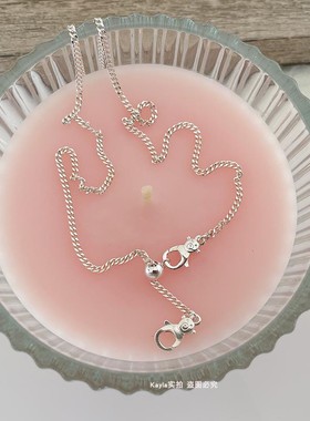KaylaS925马鞭儿童小熊锁骨链