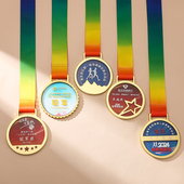 水晶挂牌奖牌定制定做小学生运动会学校比赛冠军颁奖纪念奖品儿童