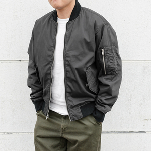 美国Abercrombie Fitch 男AF棉质棒球领夹克棉服MA1潮飞行员外套