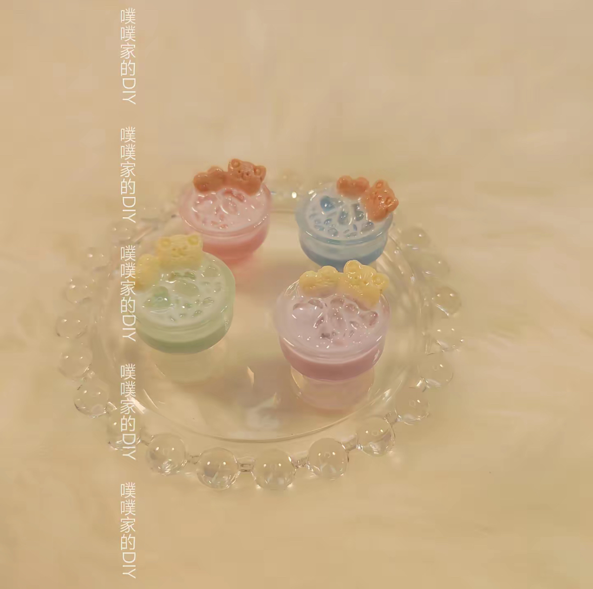 thumbnail for In April, each custom food and play collection cartoon simulation resin accessories food and play miniature accessories are not edible