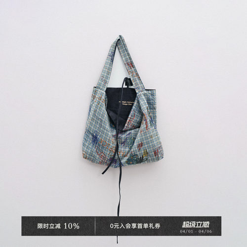 Veega Chic“童趣”系列设计感两面背绣花单肩大容量帆布包