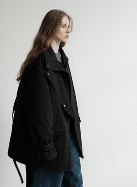 【5折】Veega Chic不规则设计可脱卸两件套棉服外套